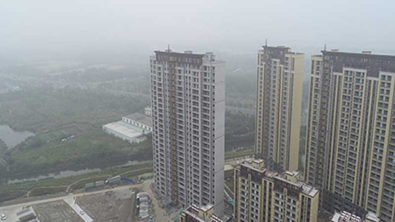 安徽某小區(qū)27層高層住宅糾偏加固工程